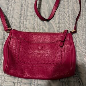 Marc Jacobs Fuchsia Leather Shoulder Bag